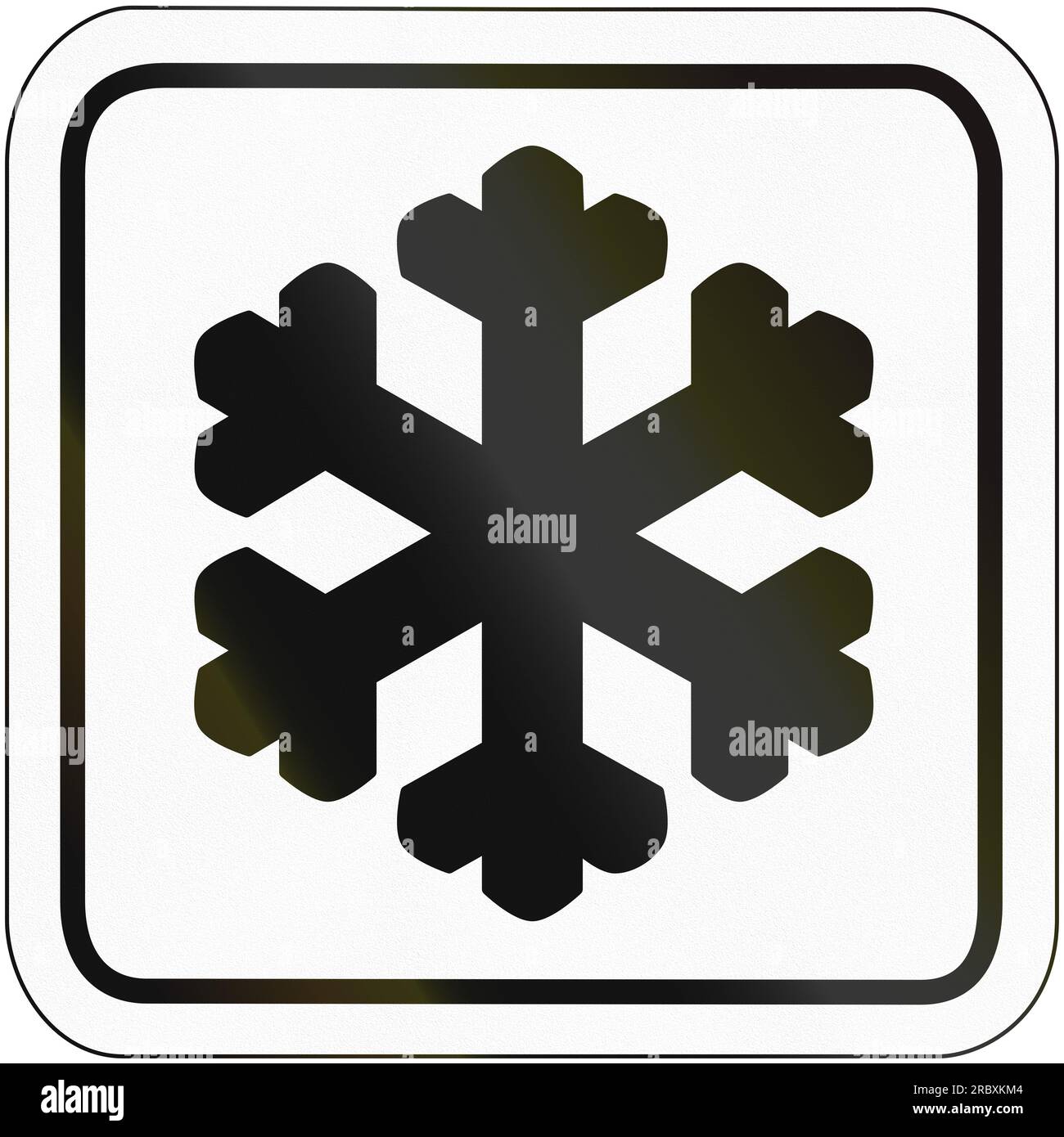 German traffic sign (design from 1973) additional panel to specify the