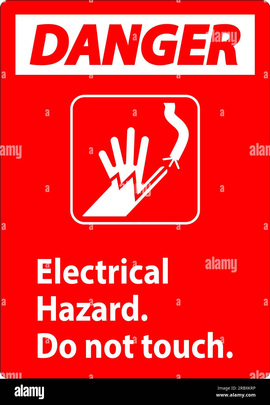 Danger Sign Electrical Hazard. Do Not Touch Stock Vector Image & Art