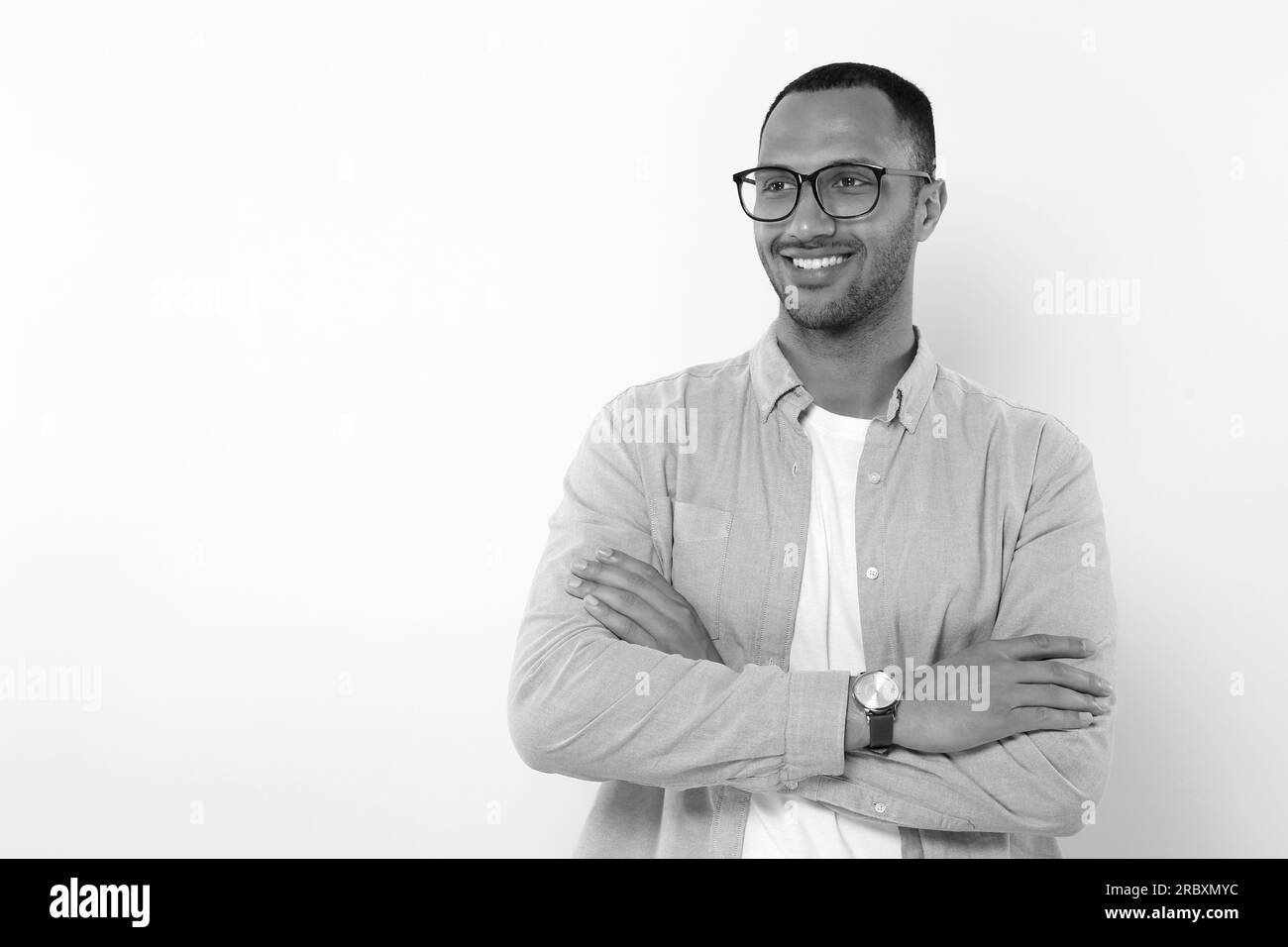 Young biracial man Black and White Stock Photos & Images - Alamy