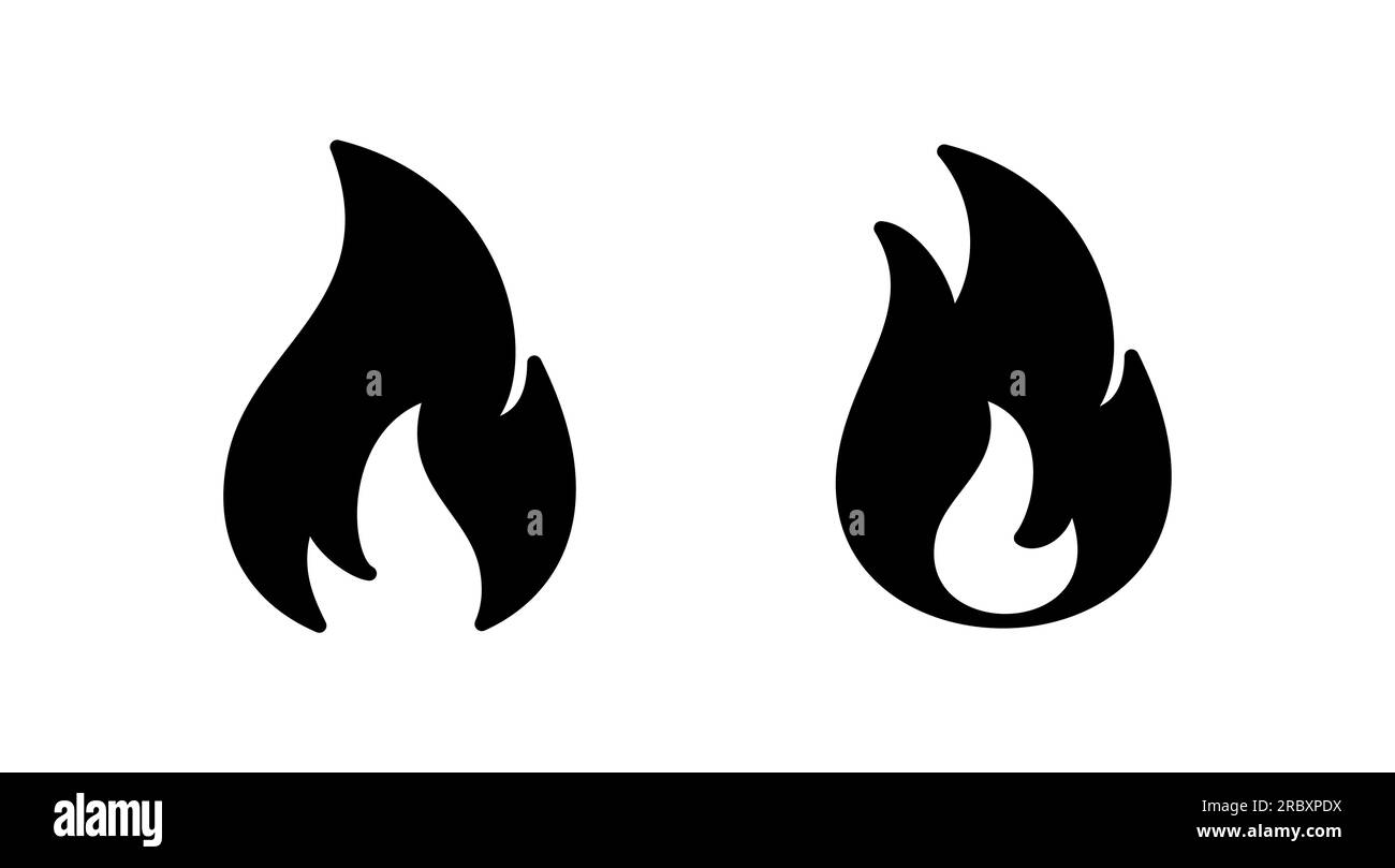 Fire icon vector. fire flame icon Stock Vector Image & Art - Alamy