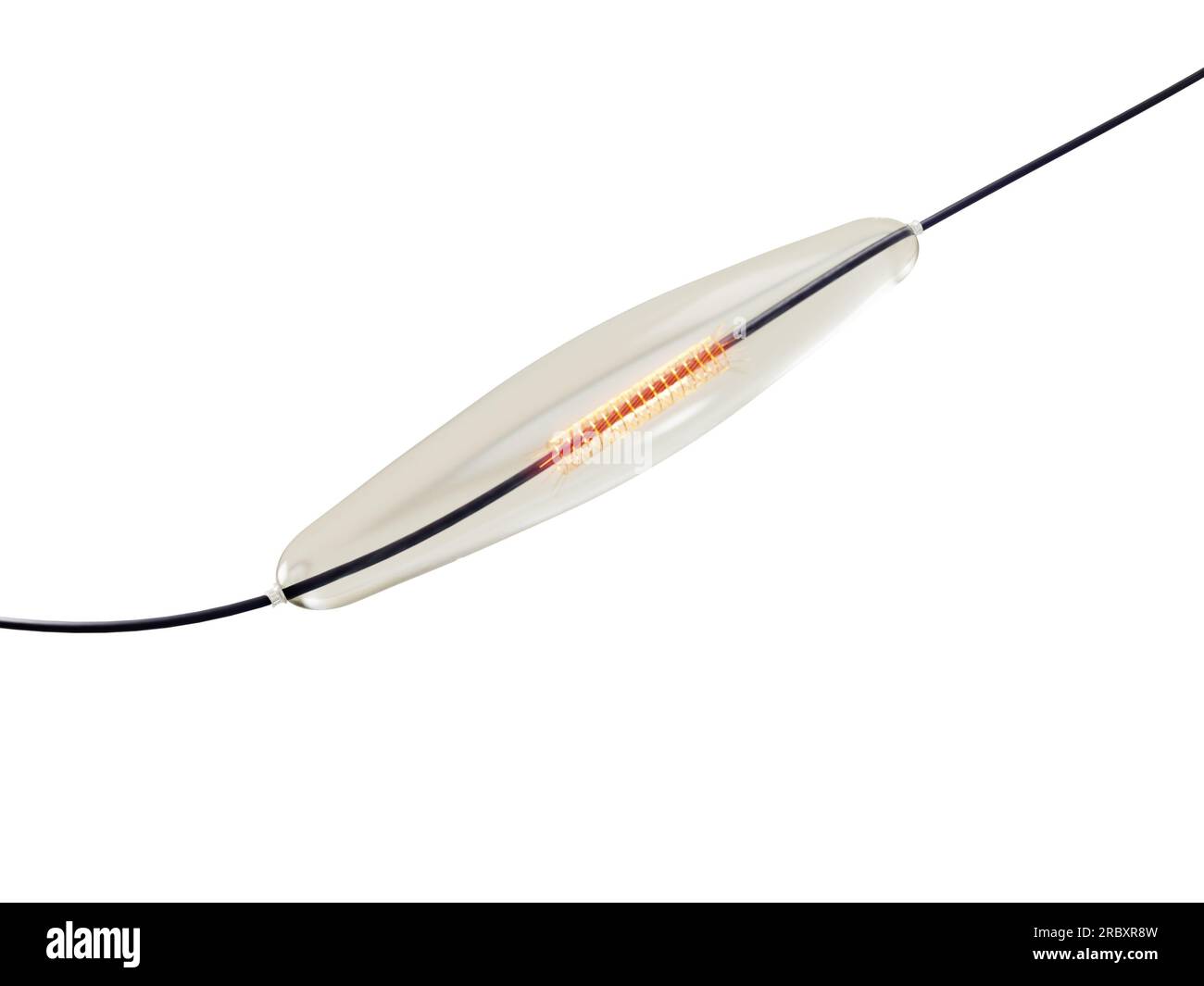 mesh metal nitinol selfexpandable stent 3D rendering for endovascular