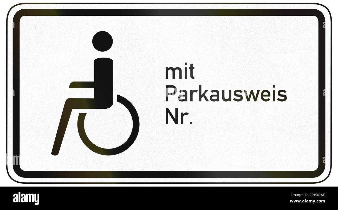 Sign In German German traffic sign additional panel to specify the meaning of other ...