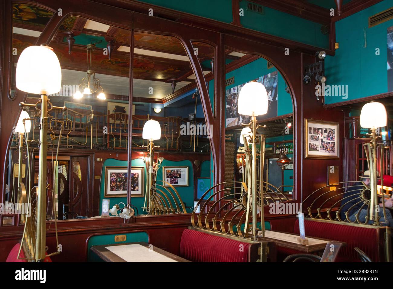 Interior of Kalambur, Cafe & Bar, Wroclaw, Poland Stock Photo