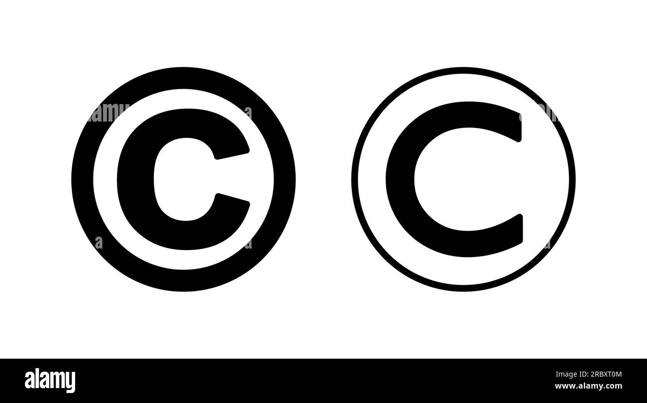 Copyright icon vector. copyright symbol Stock Vector Image & Art - Alamy