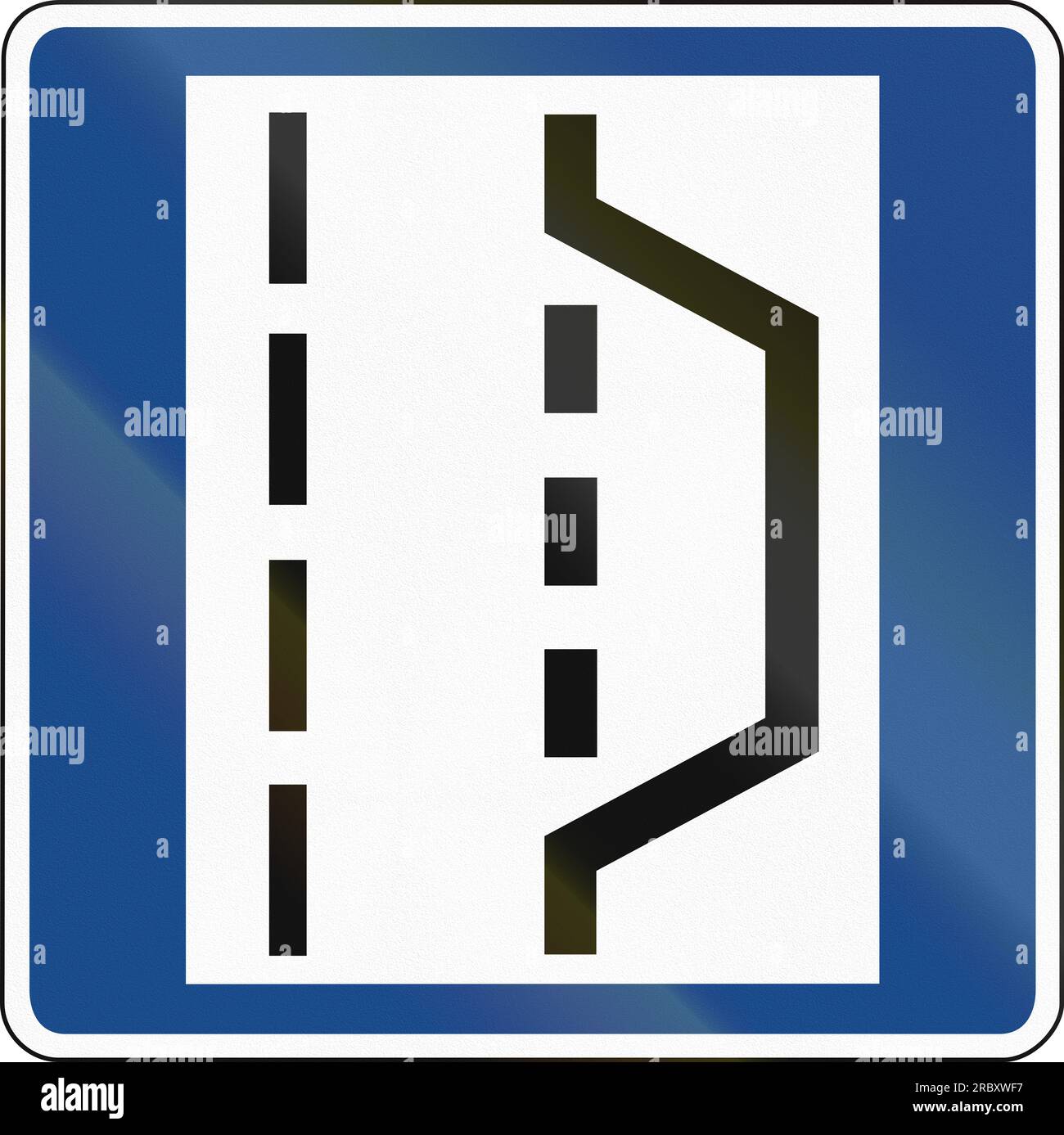 German traffic sign: Breakdown bay Stock Photo - Alamy