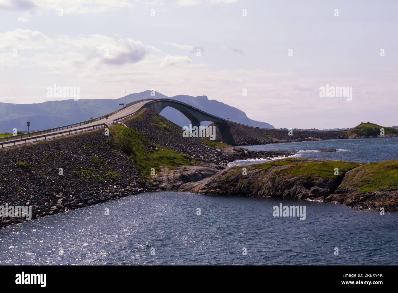 The Atlantic Road Averøy Municipality In Møre Og Romsdal County Norway ...