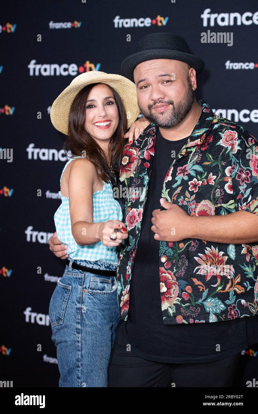 Elise Chassaing et Raphal Yem assistent a la Conference de Presse de ...