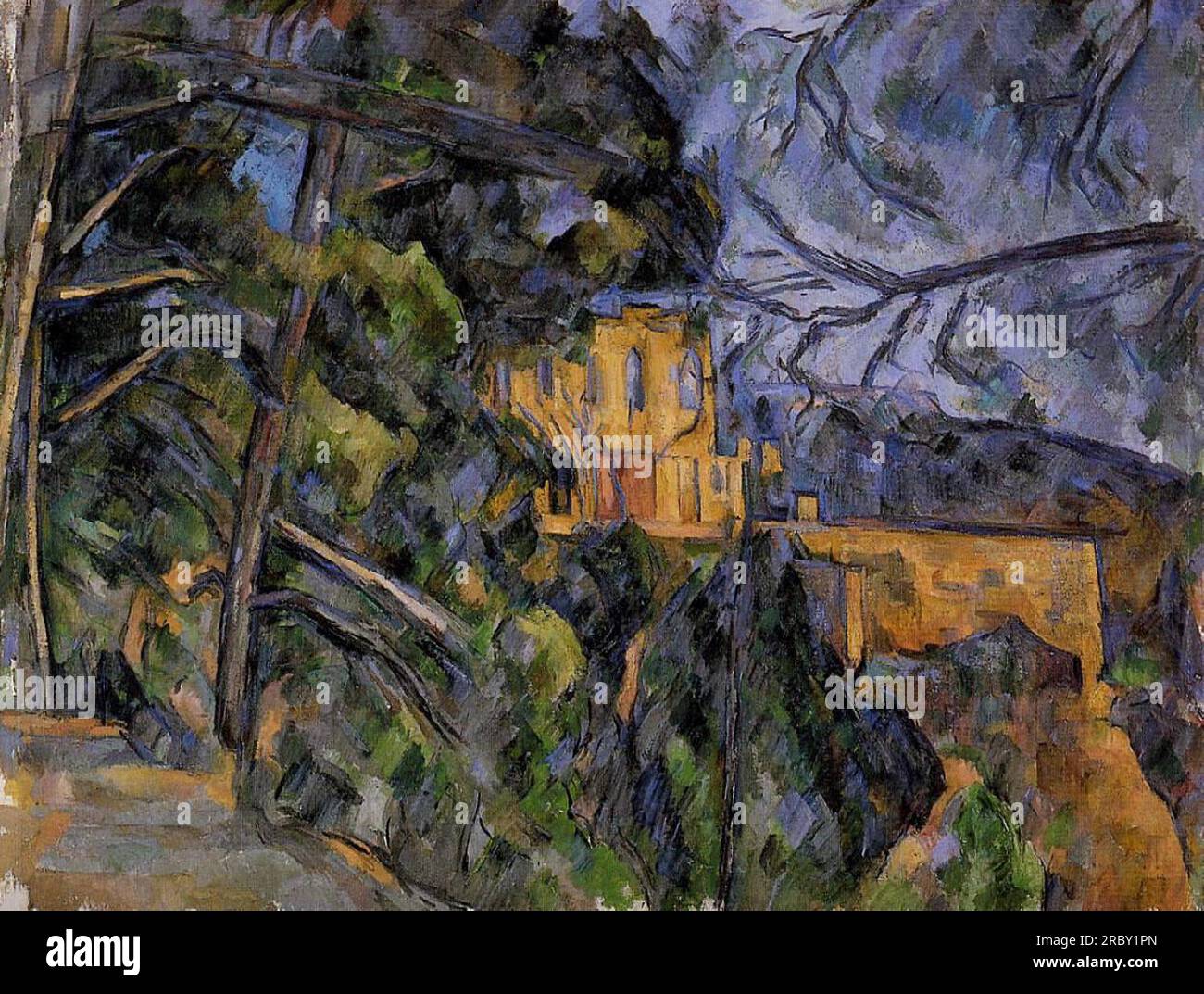 Chateau Noir 1904 by Paul Cezanne Stock Photo