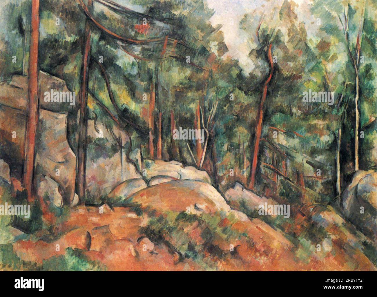 In the Forest 1899 by Paul Cezanne Stock Photo - Alamy