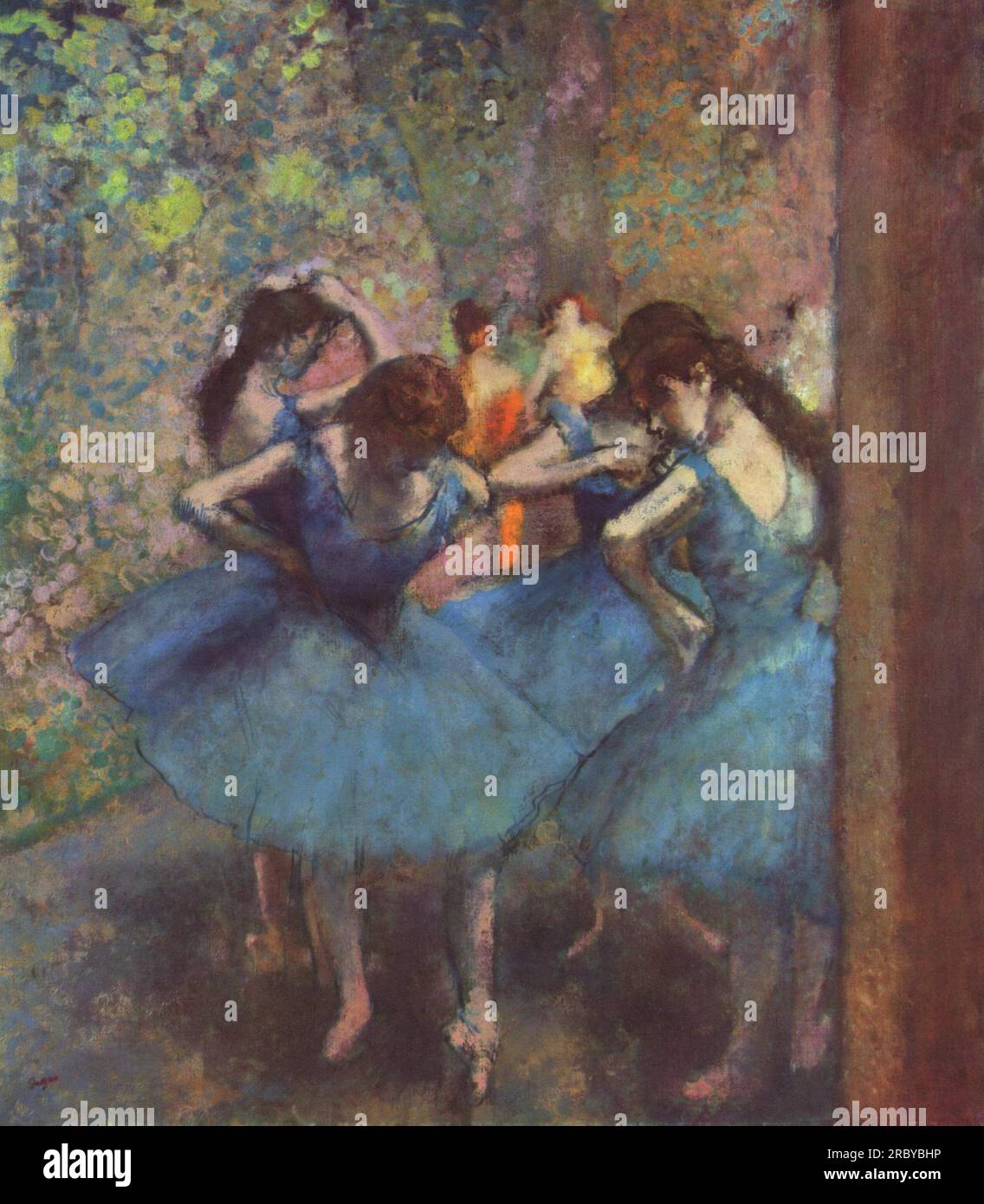 Dancers in Blue 1895 by Edgar Degas Stock Photo Alamy