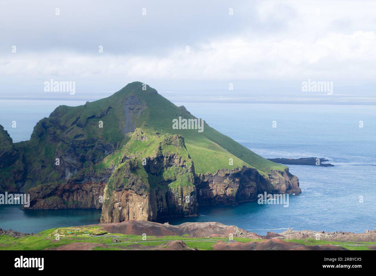 Westman Islands beach view with archipelago island in background ...