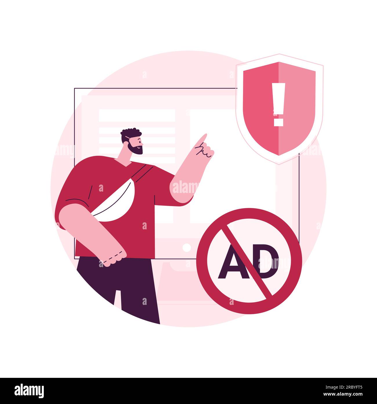 Internet ad window Stock Vector Images - Alamy