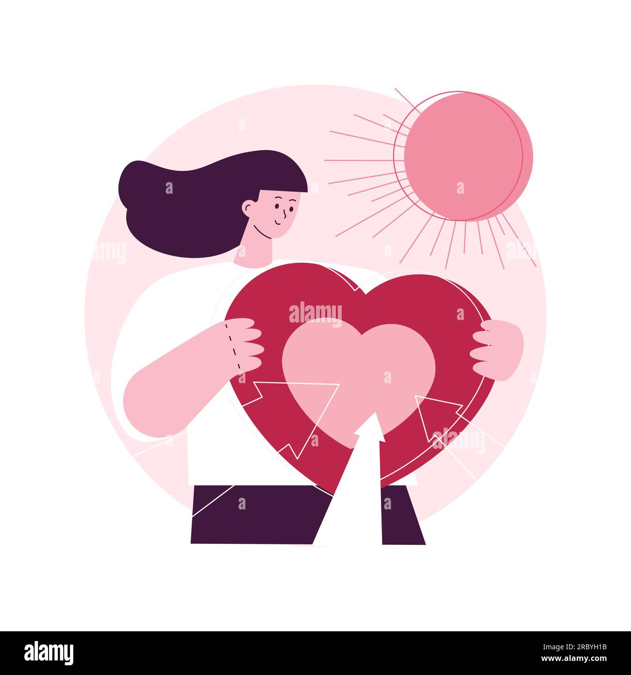 Selfconcept abstract concept vector illustration. Positive self