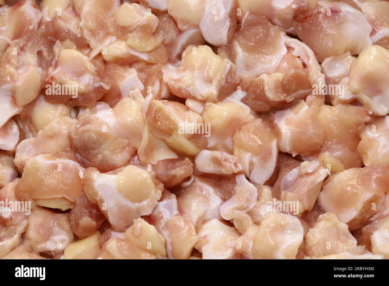 raw chicken cartilage, closeup shot Stock Photo Alamy
