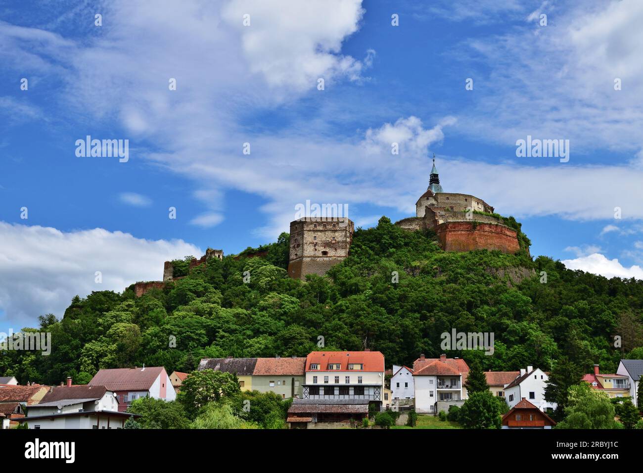 View of Guessing castle in Burgenland, Austria, on a summer day Stock Photo