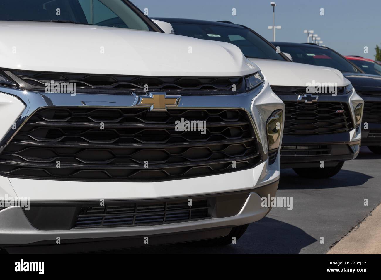 Muncie July 10, 2023 Chevrolet car and SUV Dealership. Chevy is a