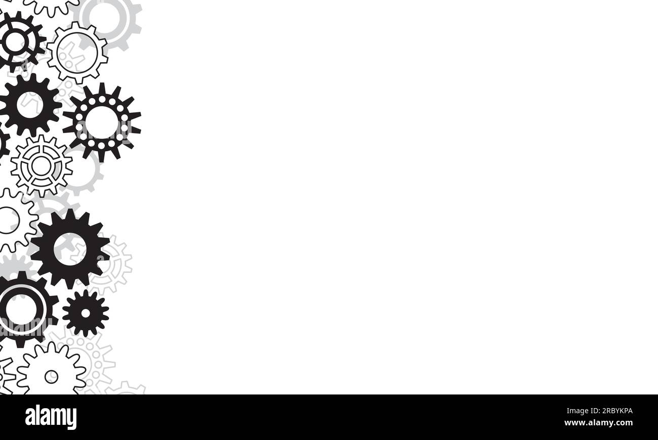 Vector background with gears Stock Vector Image & Art - Alamy