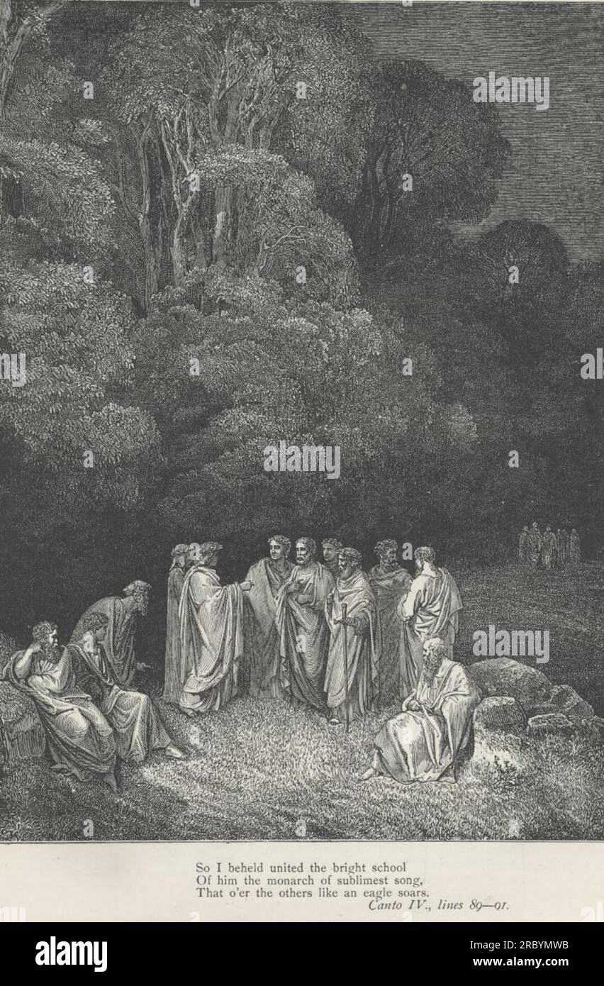 Inferno Canto 4 by Gustave Dore Stock Photo Alamy