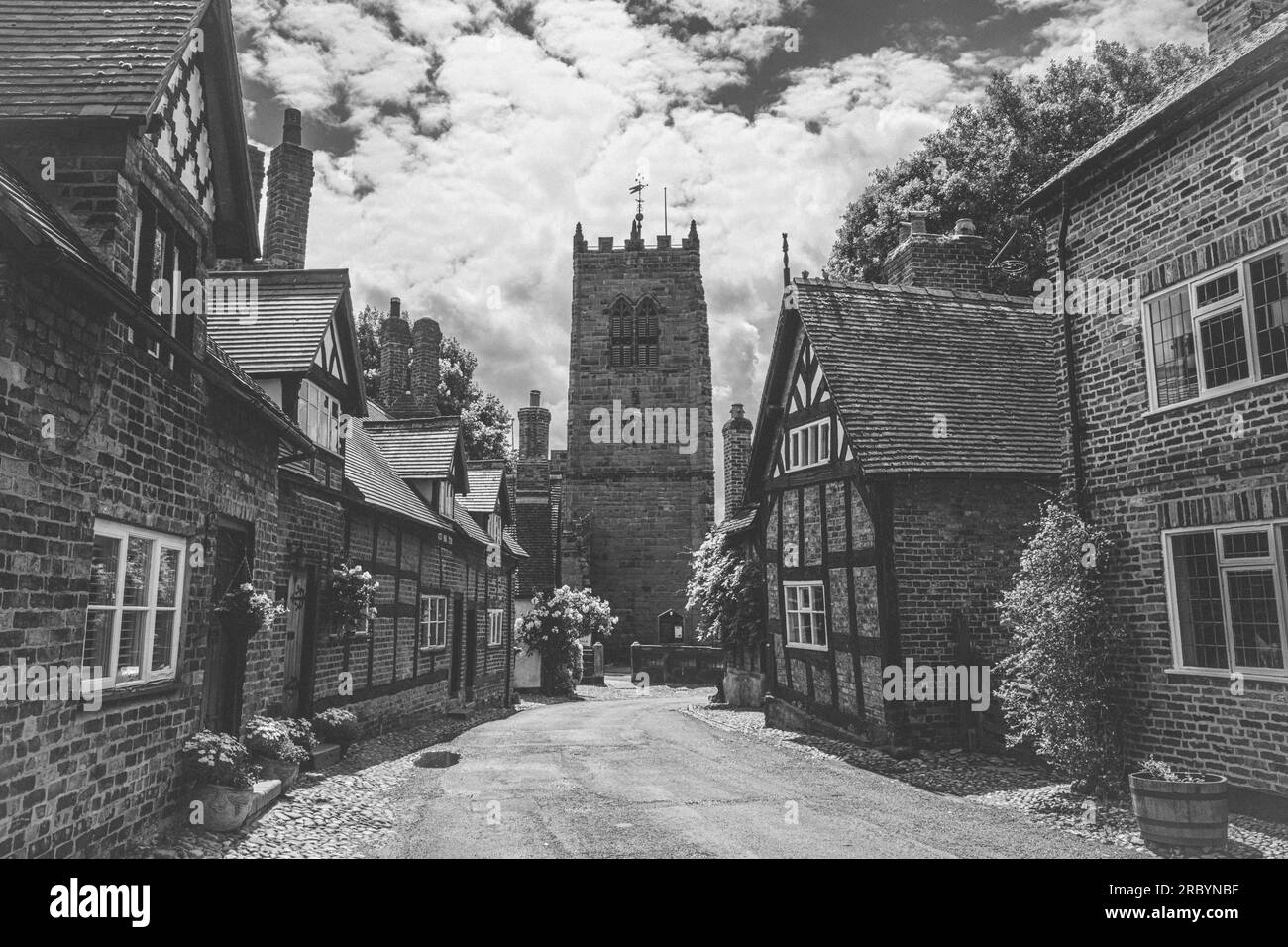 St Mary's and All Saints Church, Great Budworth, Cheshire Stock Photo