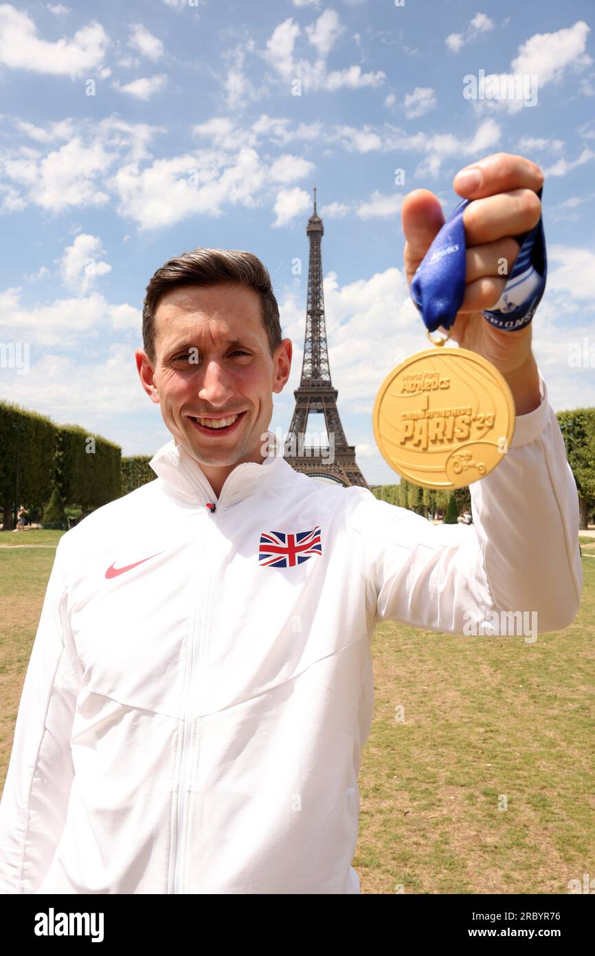 Paris, France. 11 July, 2023. Great Britain’s Jonathan BroomEdwards