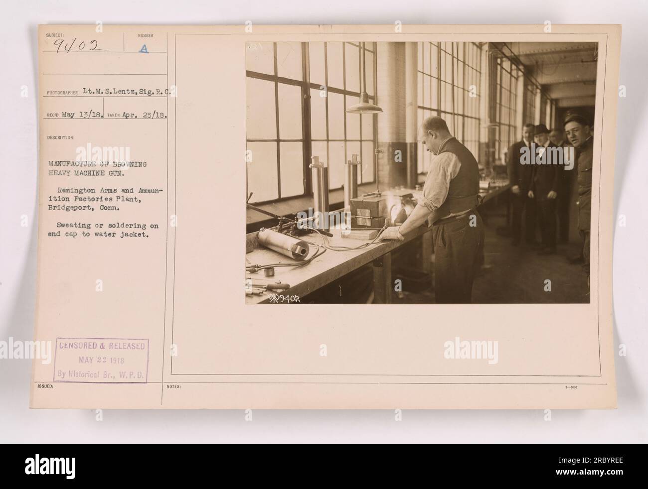 Manufacture of browning heavy machine gun hires stock photography and