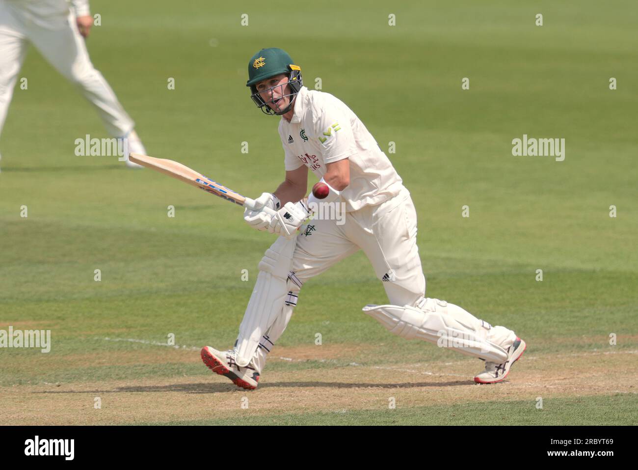 London, UK. 11th July, 2023. Nottinghamshire's Ben Slater batting as Surrey take on Nottinghamshire in the County Championship at the Kia Oval, day two. Credit: David Rowe/Alamy Live News Stock Photo