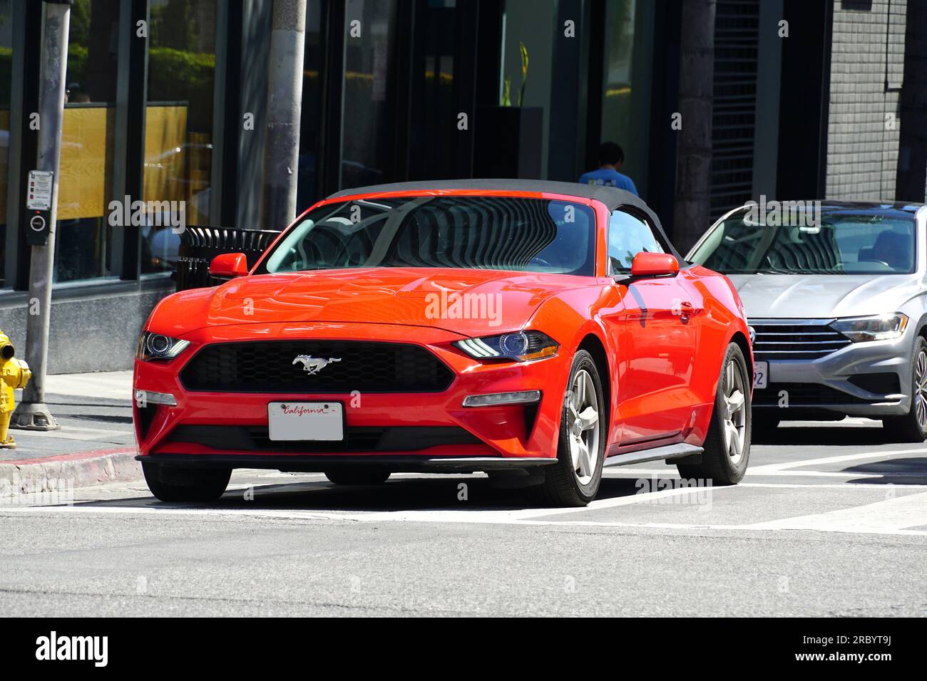 Ford Mustang GT sport car, Los Angeles, USA, North America Stock Photo