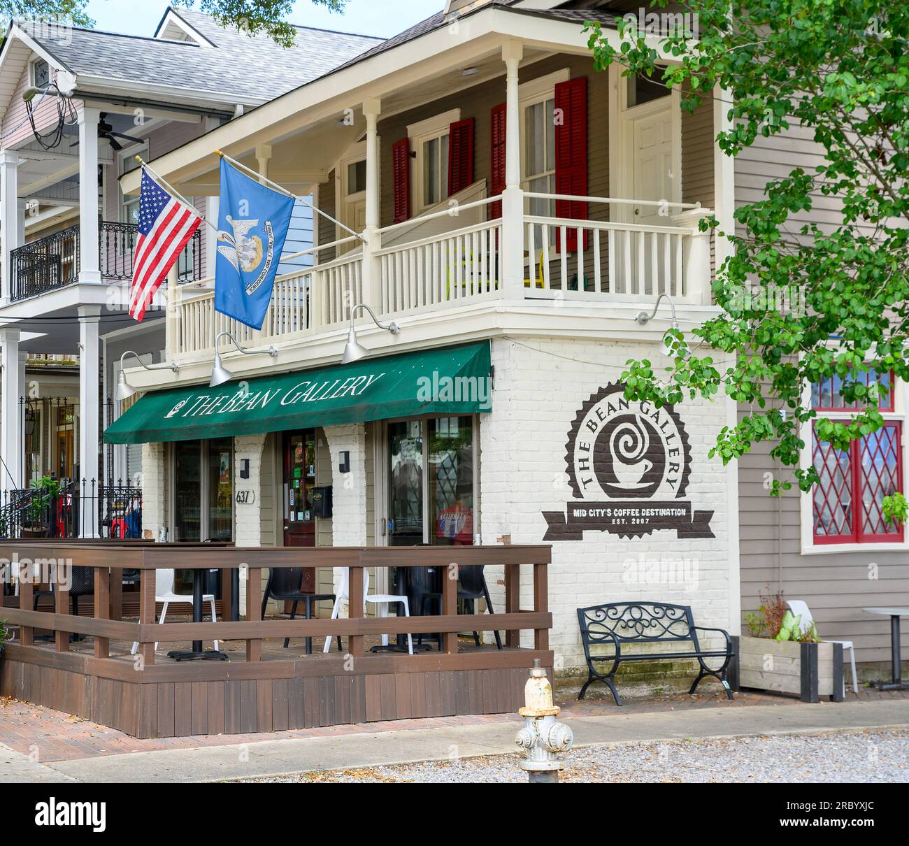 NEW ORLEANS, LA, USA - JULY 8, 2023: The Bean Gallery, a popular neighborhood coffee shop on N. Carrollton Avenue in Mid City Stock Photo
