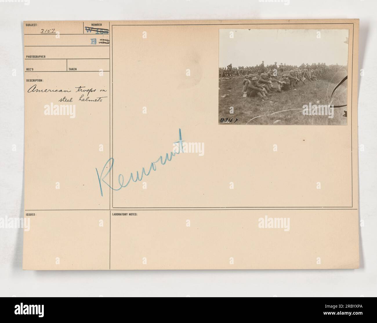 American troops in steel helmets hi-res stock photography and images ...