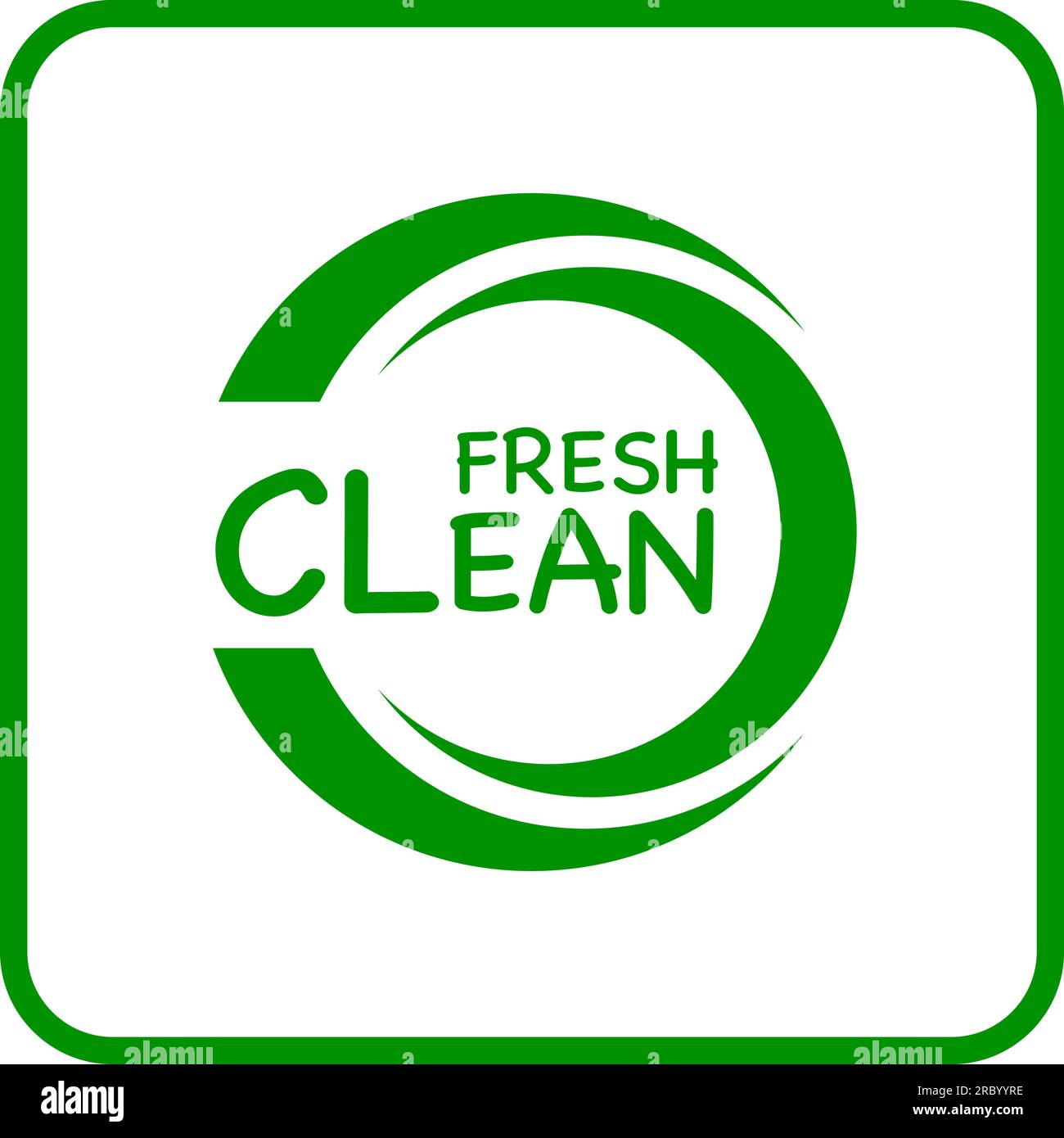 Fresh clean vector logo or icon, White background fresh clean logo Stock Vector Image & Art Alamy
