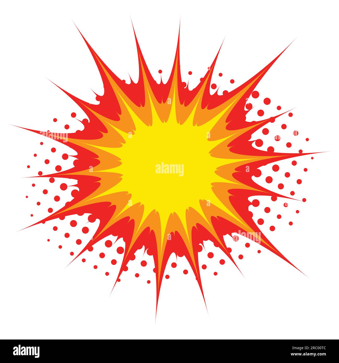 Comic splash or blast isolated on white Stock Vector Image & Art Alamy