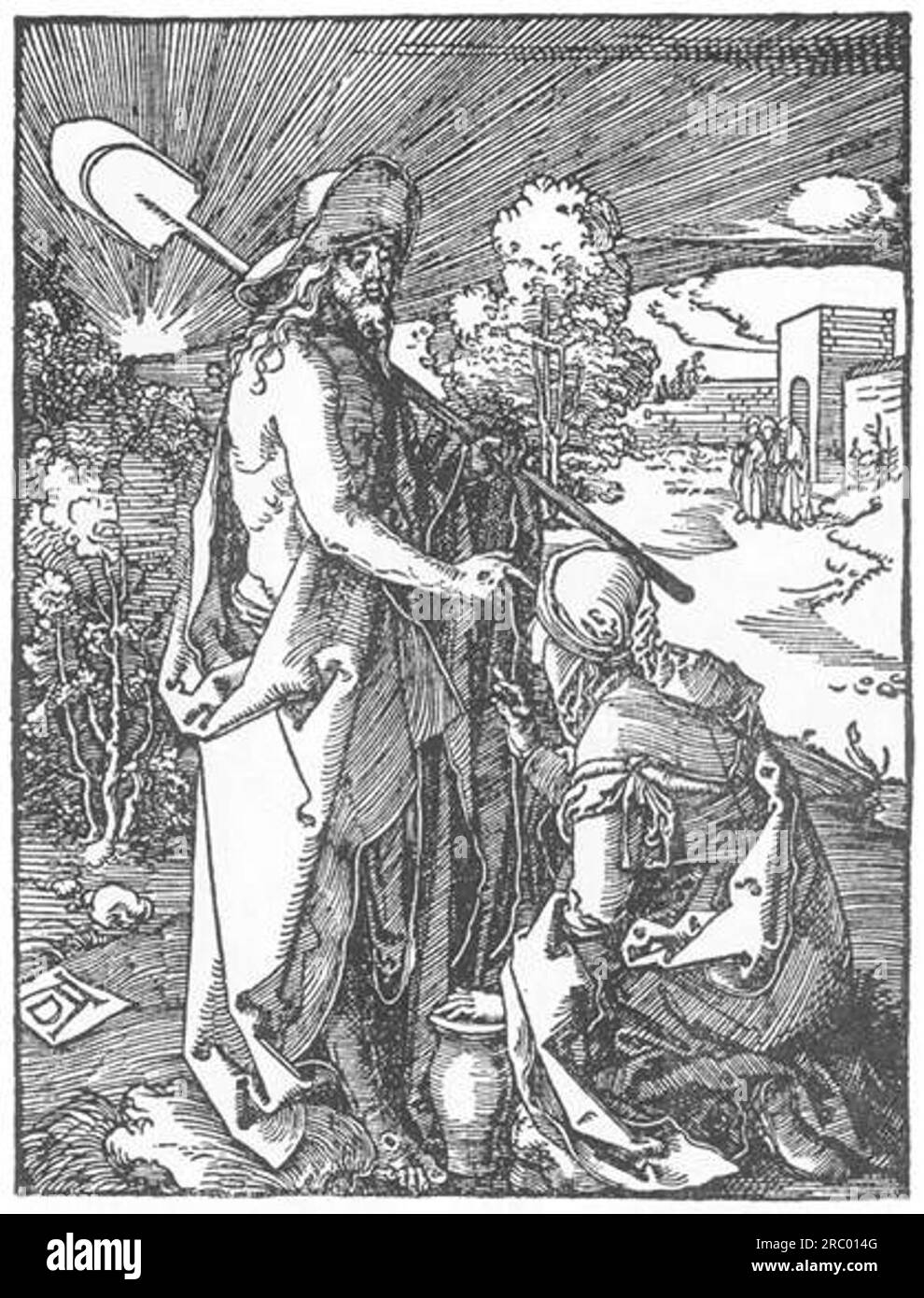 Christ Appears to Mary Magdalene 1511 by Albrecht Durer Stock Photo