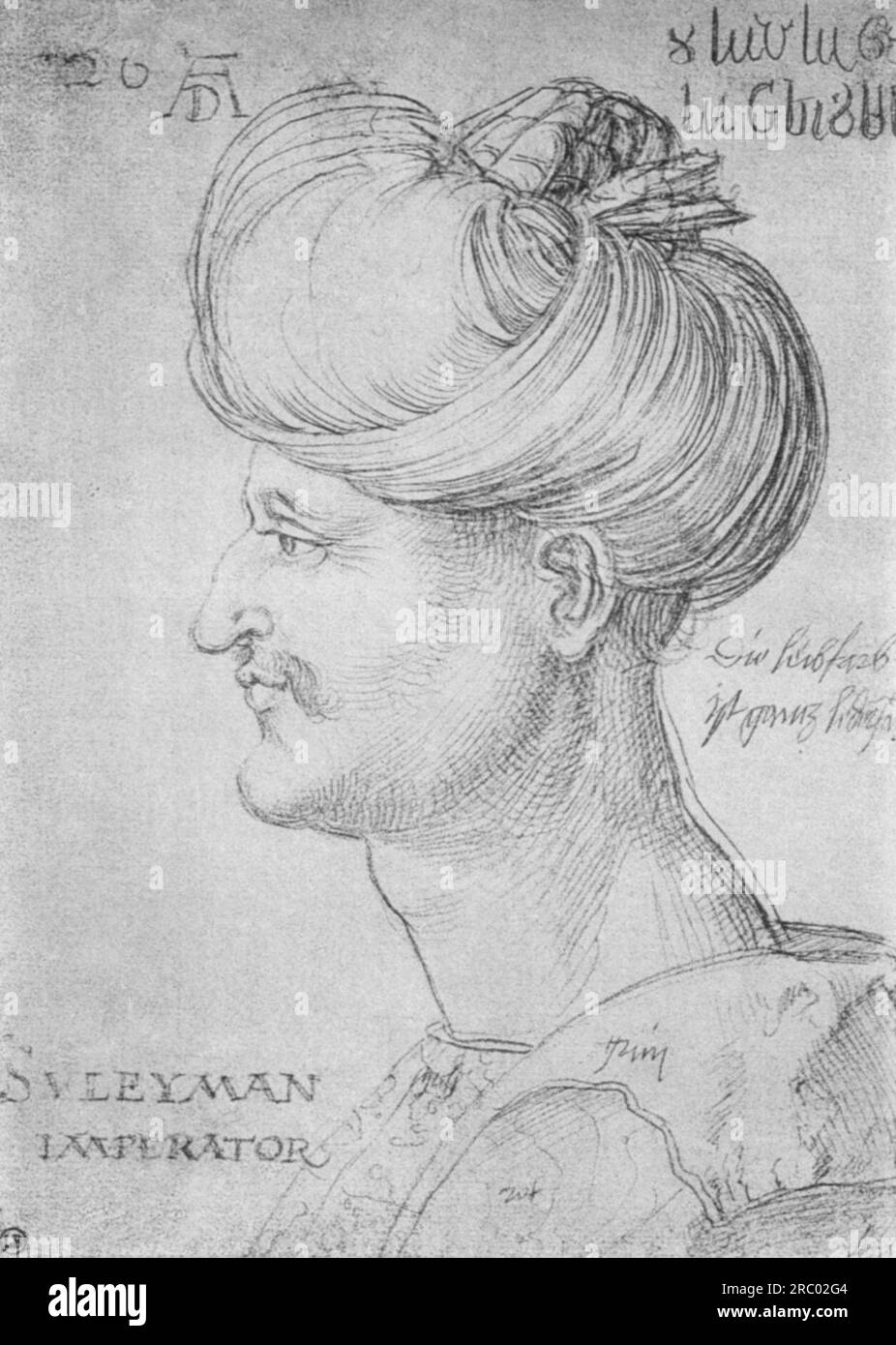 Sultan Soliman 1526 by Albrecht Durer Stock Photo
