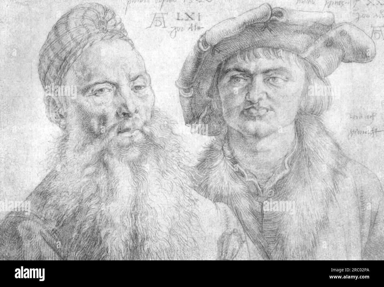 Portrait of Paul Martin and the Topler Pfinzig 1520 by Albrecht Durer Stock Photo