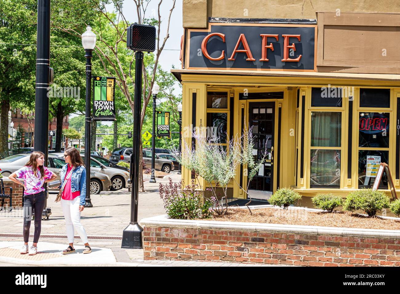 Griffin city town historic downtown restored,business