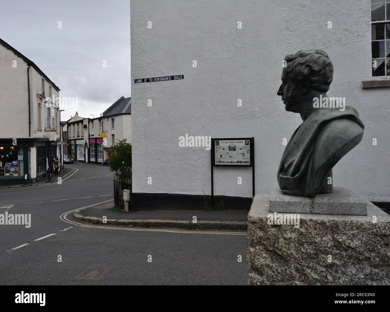 Suzan Vagoose - George Parker Bidder’s Memorial in Moretonhampstead, Devon, England - The Calculating Boy Stock Photo
