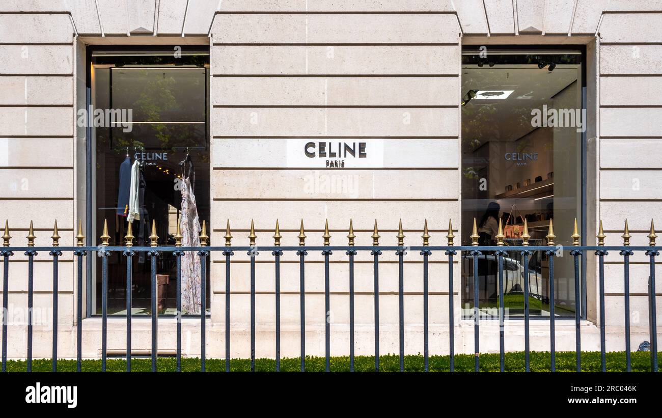 Celine fashion luxury store in avenue Montaigne in Paris, France. – Stock  Editorial Photo © AndreaA. #271499916