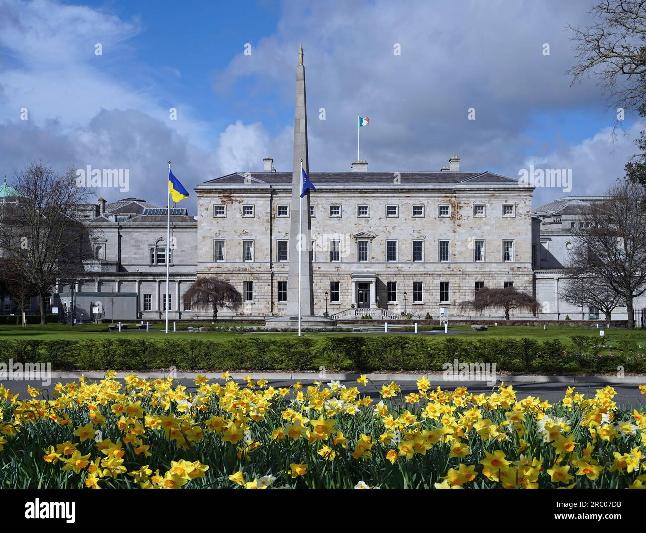 Irish national Parliament Building, Leinster House, viewed from Merrion Square Stock Photo Alamy