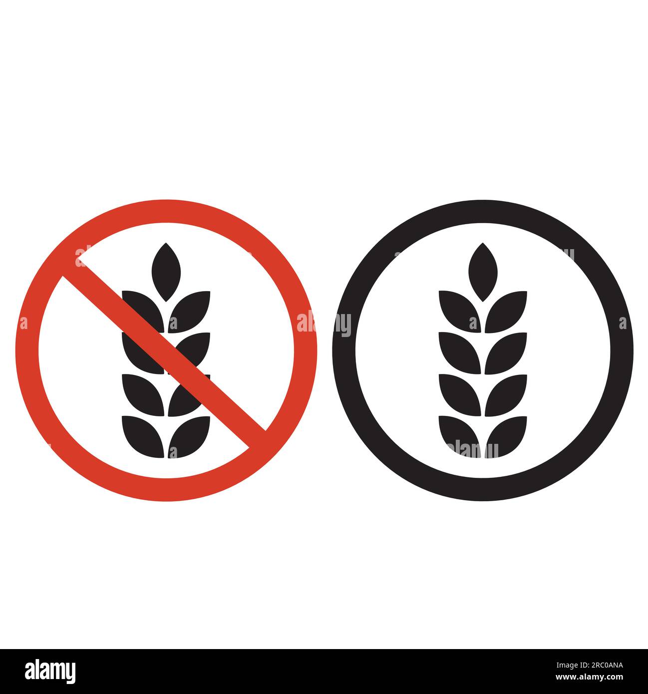 gluten-and-gluten-free-signs-on-a-white-background-with-copy-space