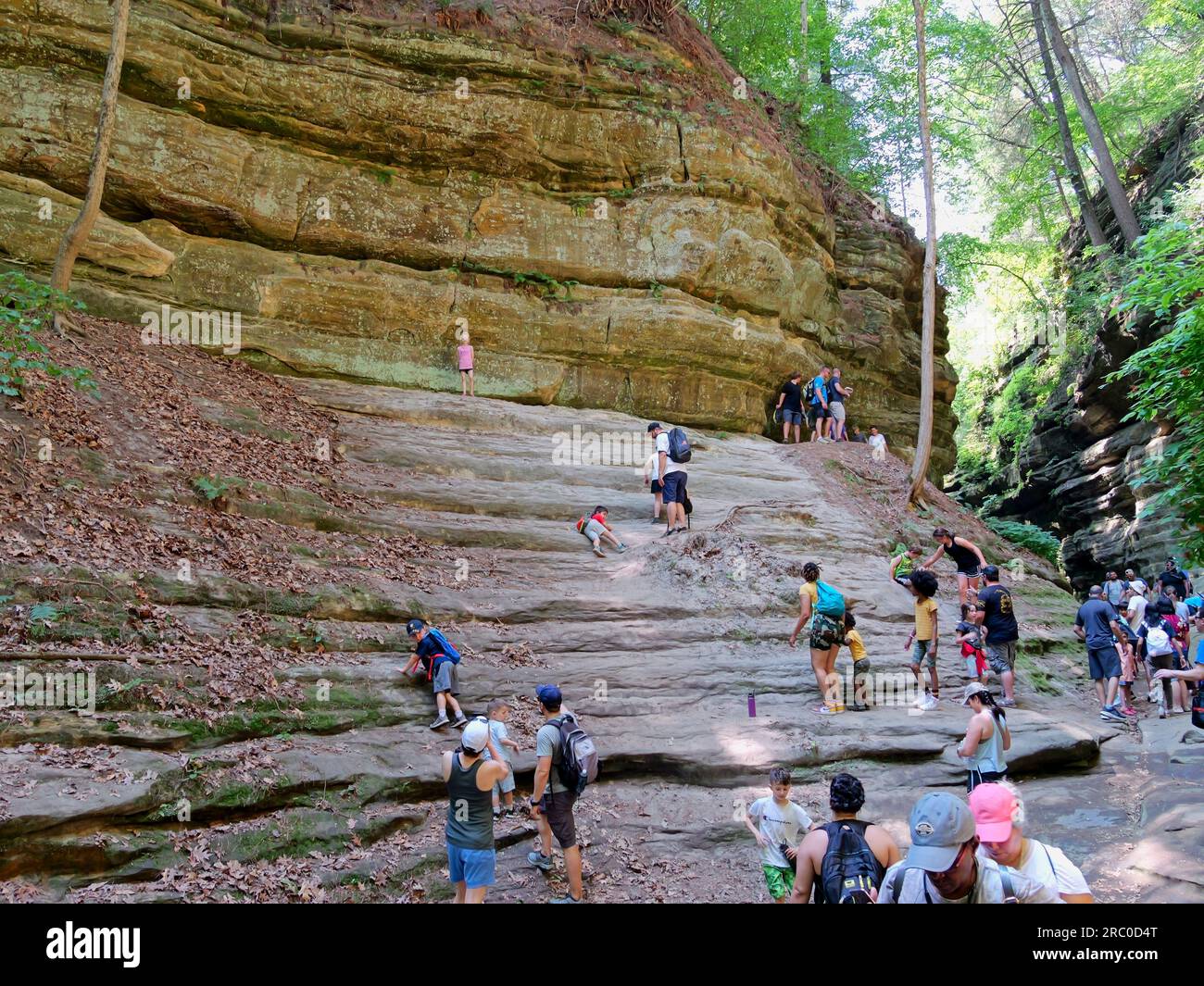 Oglesby, Illinois - June 23, 2023: Starved Rock State Park in IL with 