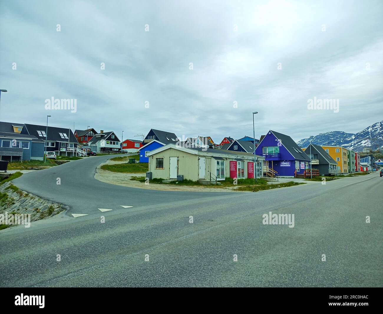 homes in Nuuk, Houses in nuuk,nuuk,greenland,nuuk,nuuk town,nuuk city,nuk,inuit,denmark coclony,,nomadic,nuuk,greenland,nuuk,nuuk town,nuuk city,nuk, Stock Photo