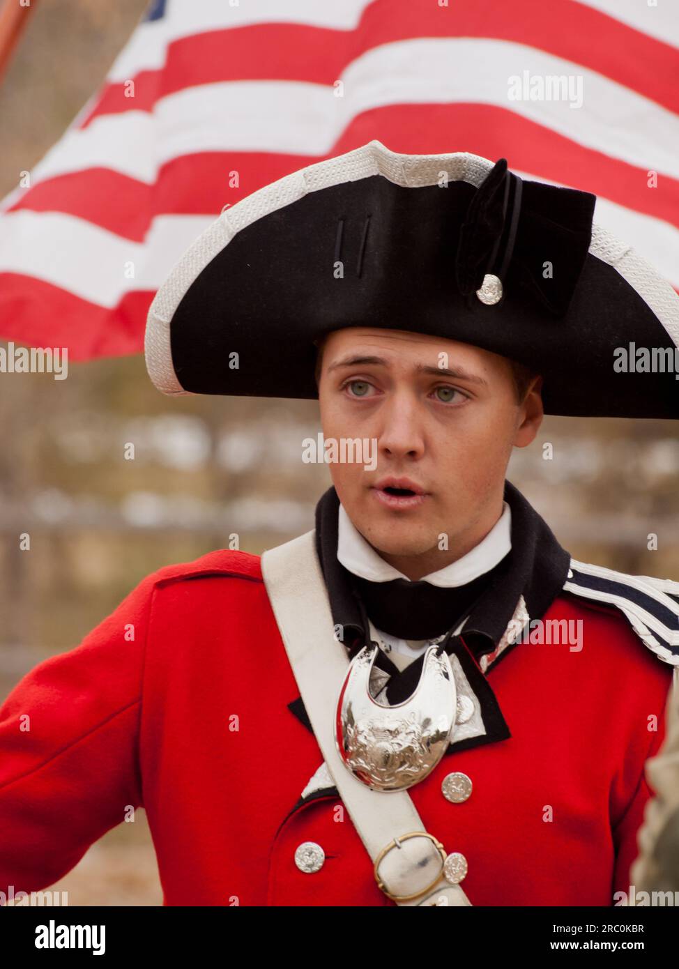 Revolutionary War Reenactment Stock Photo Alamy