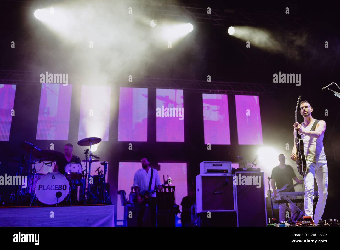 british english band Placebo perfor live in Turin, during the Stupinigi