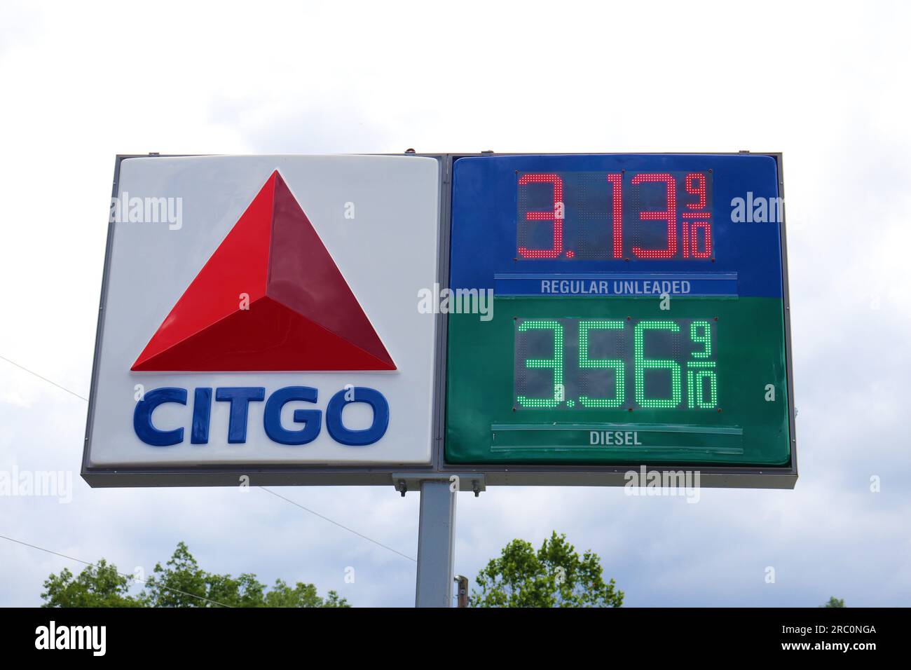 Citgo gas station logo price Stock Photo Alamy