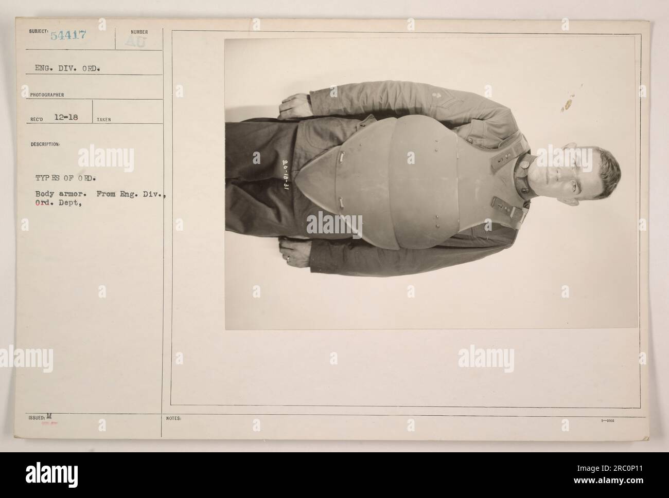 A photograph showing various types of body armor used by the