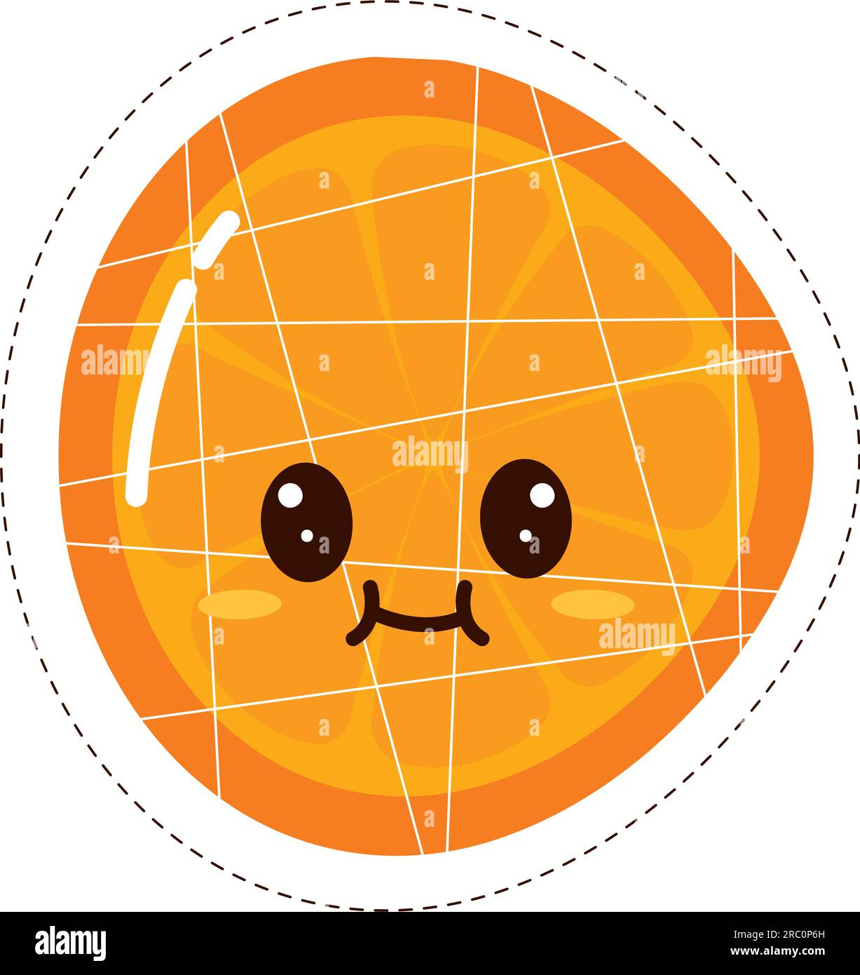 Isolated colored cute happy lime emoji sticker Vector Stock Vector