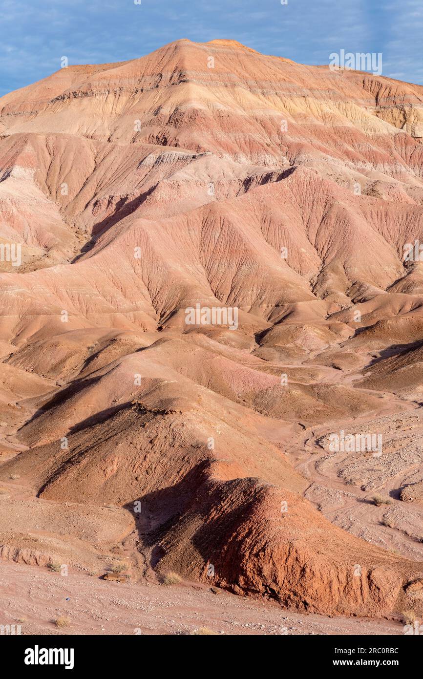 Erosinal features, mesas, rolling hills and desert landscape, The