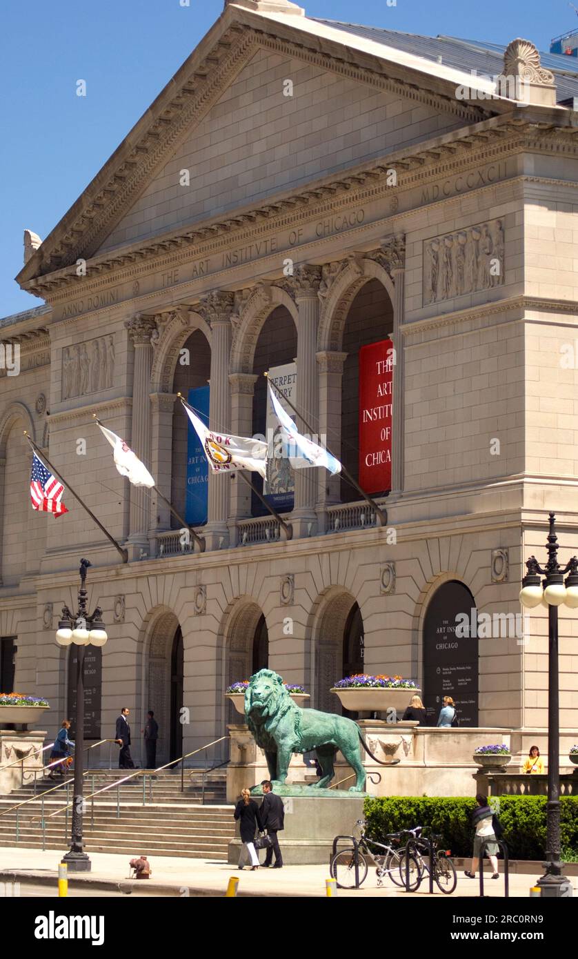 The Art Institute of Chicago, Chicago, Illinois Stock Photo