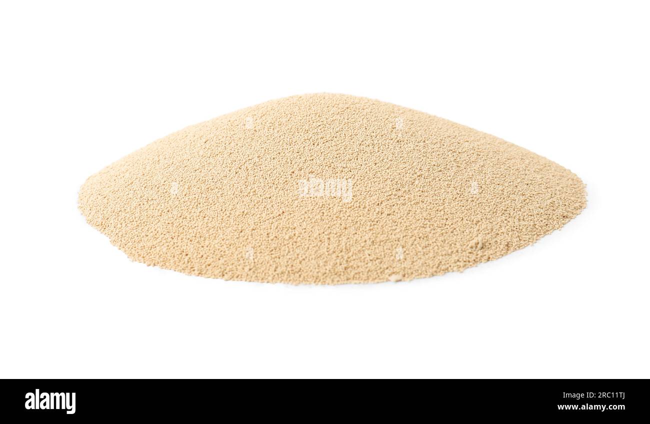 Active dry granulated yeast isolated on white Stock Photo Alamy