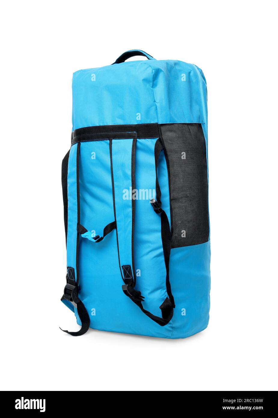 Dry bag for stand up paddle boarding (SUP) isolated on white Stock
